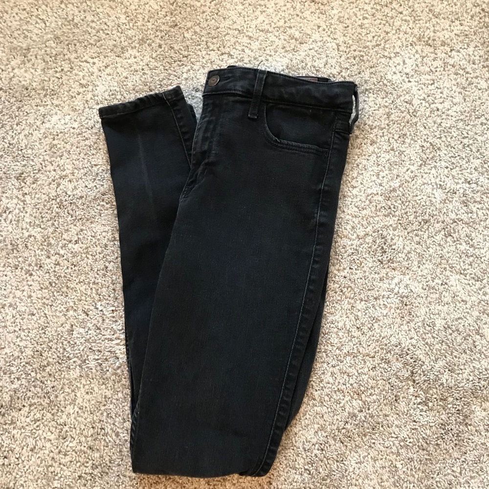 Hollister|Black skinny jeans